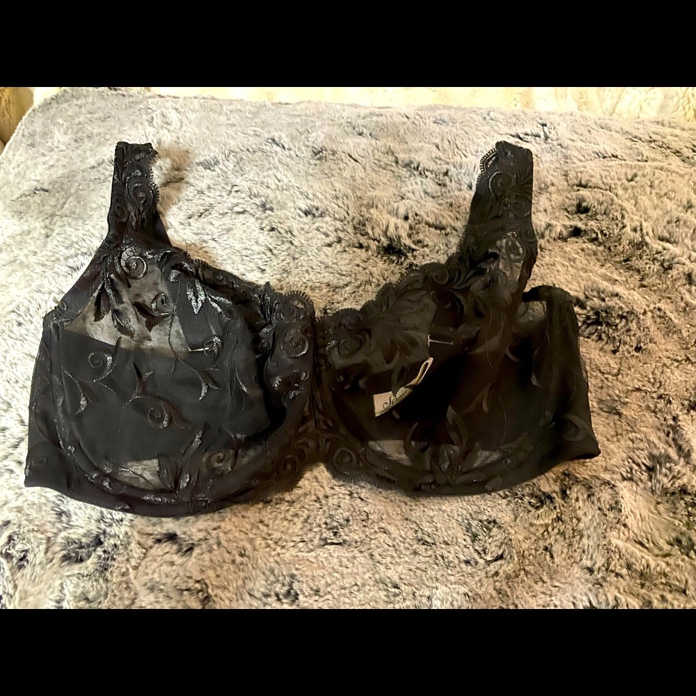 SOMA Black Lace Bra Size 36DD